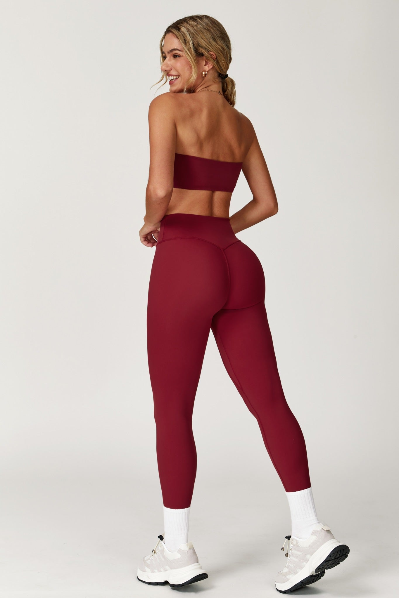 Aria Leggings - Maroon