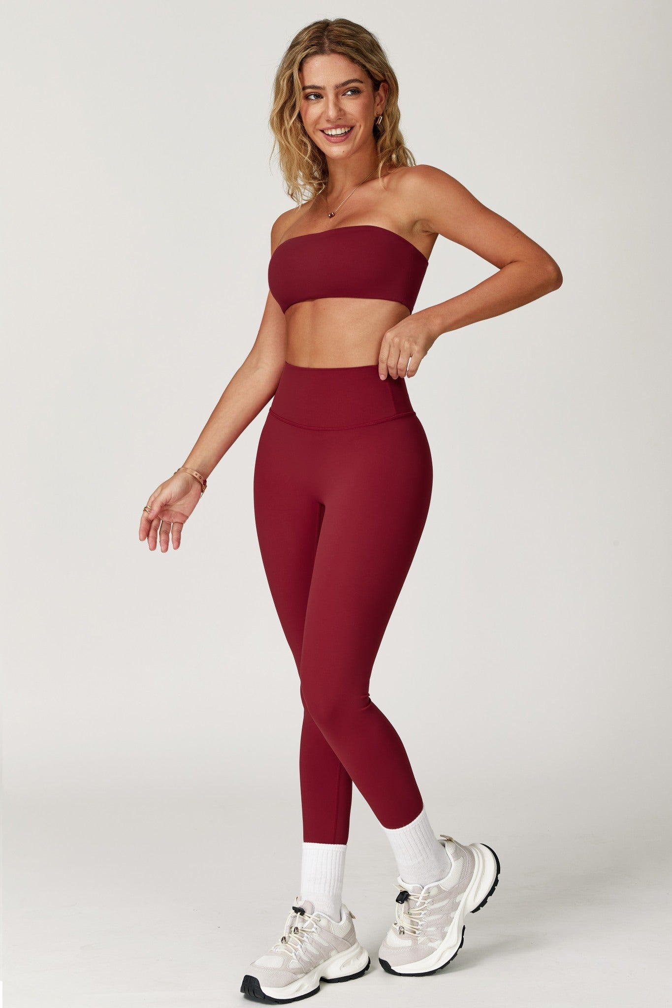Aria Leggings - Maroon