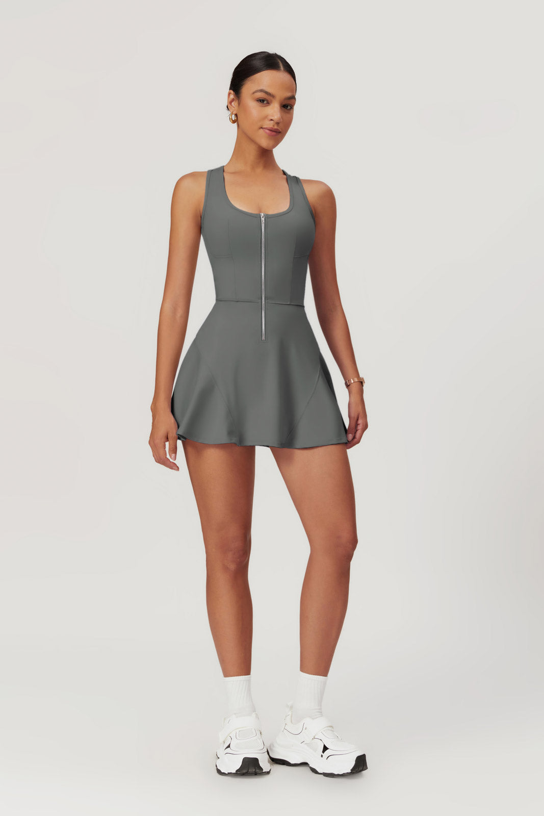 Audrey Mini Dress - Gray