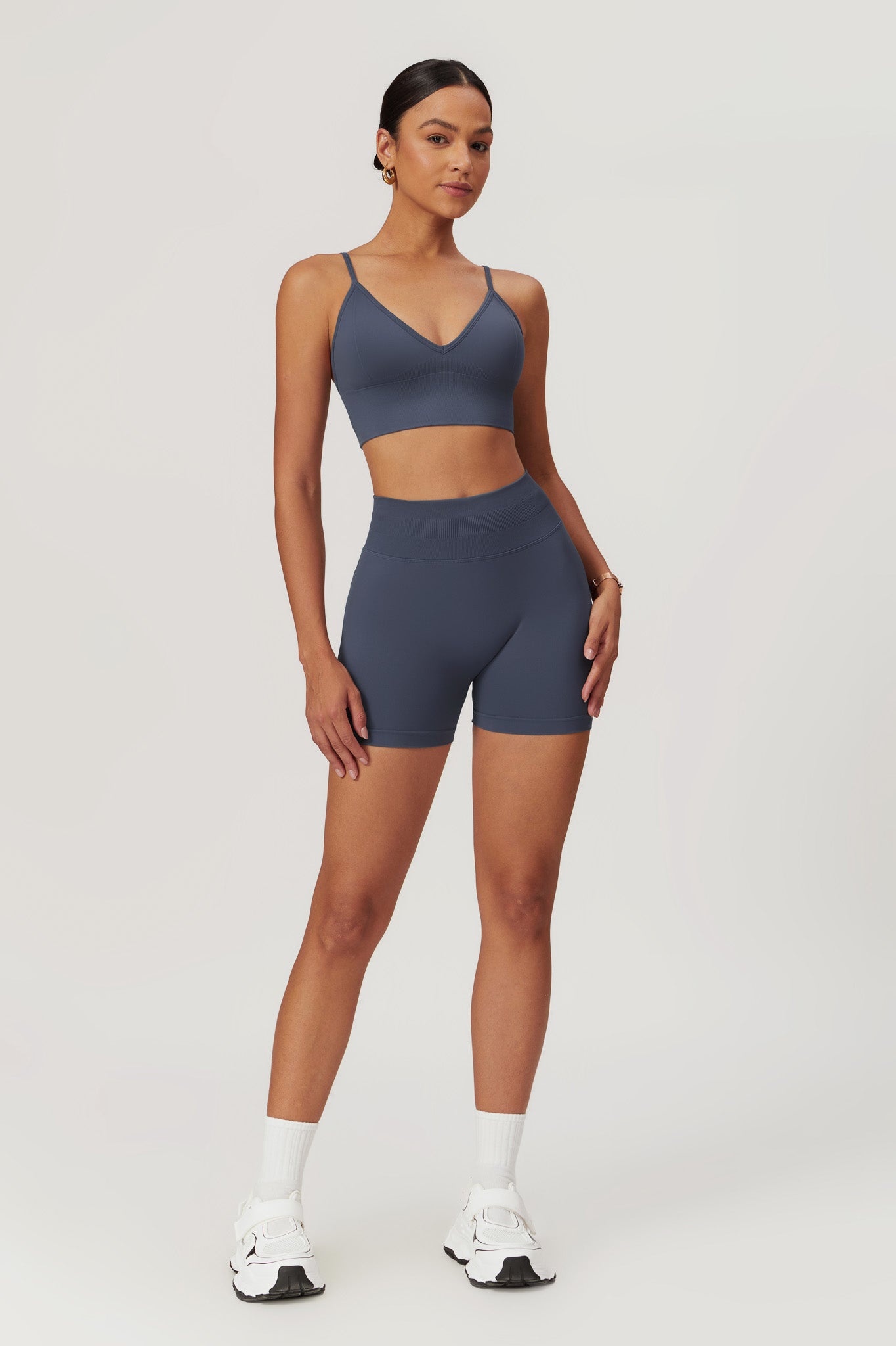 Briana Minimalistic Sports Bra - Navy