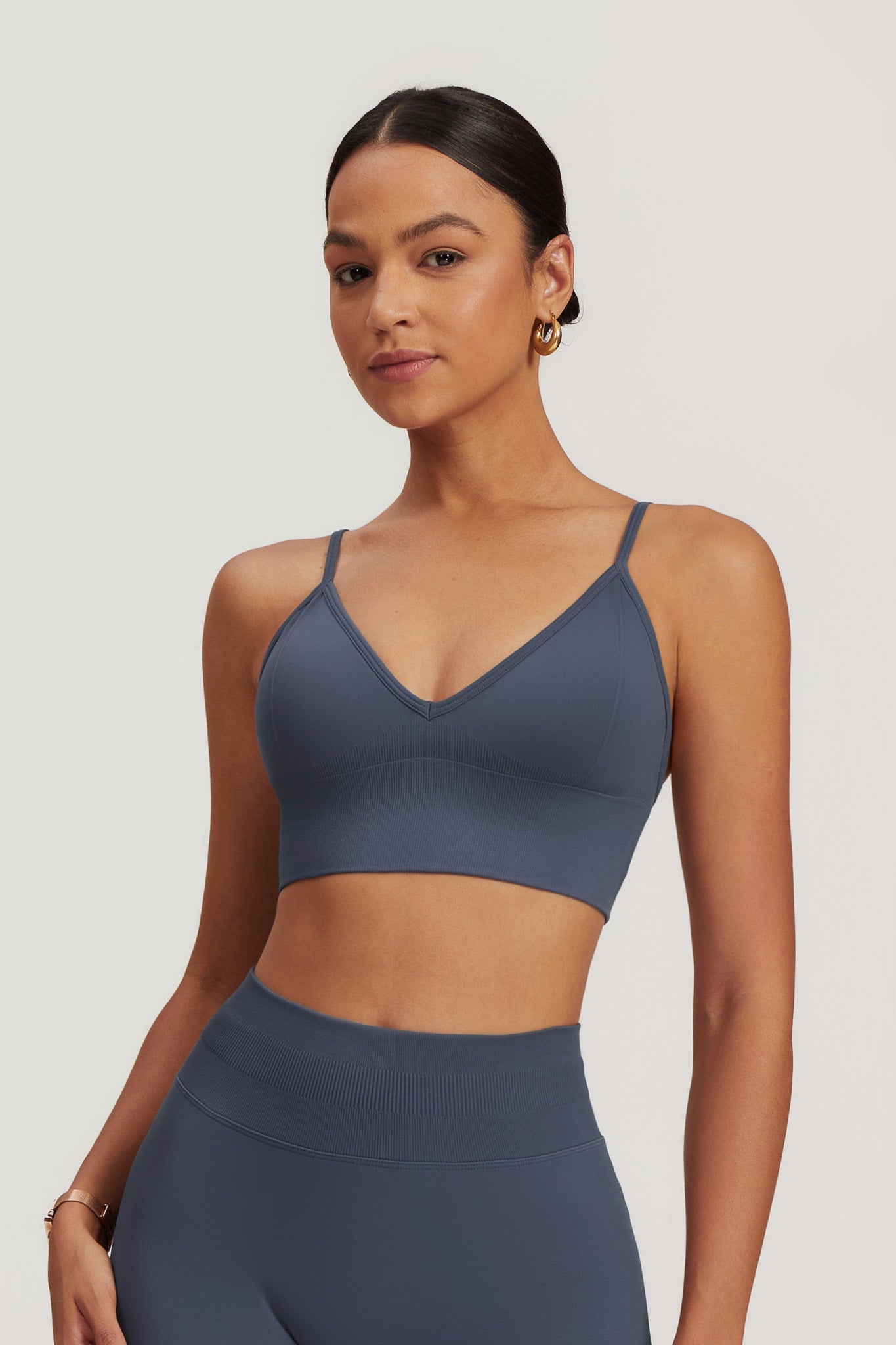 Briana Minimalistic Sports Bra - Navy