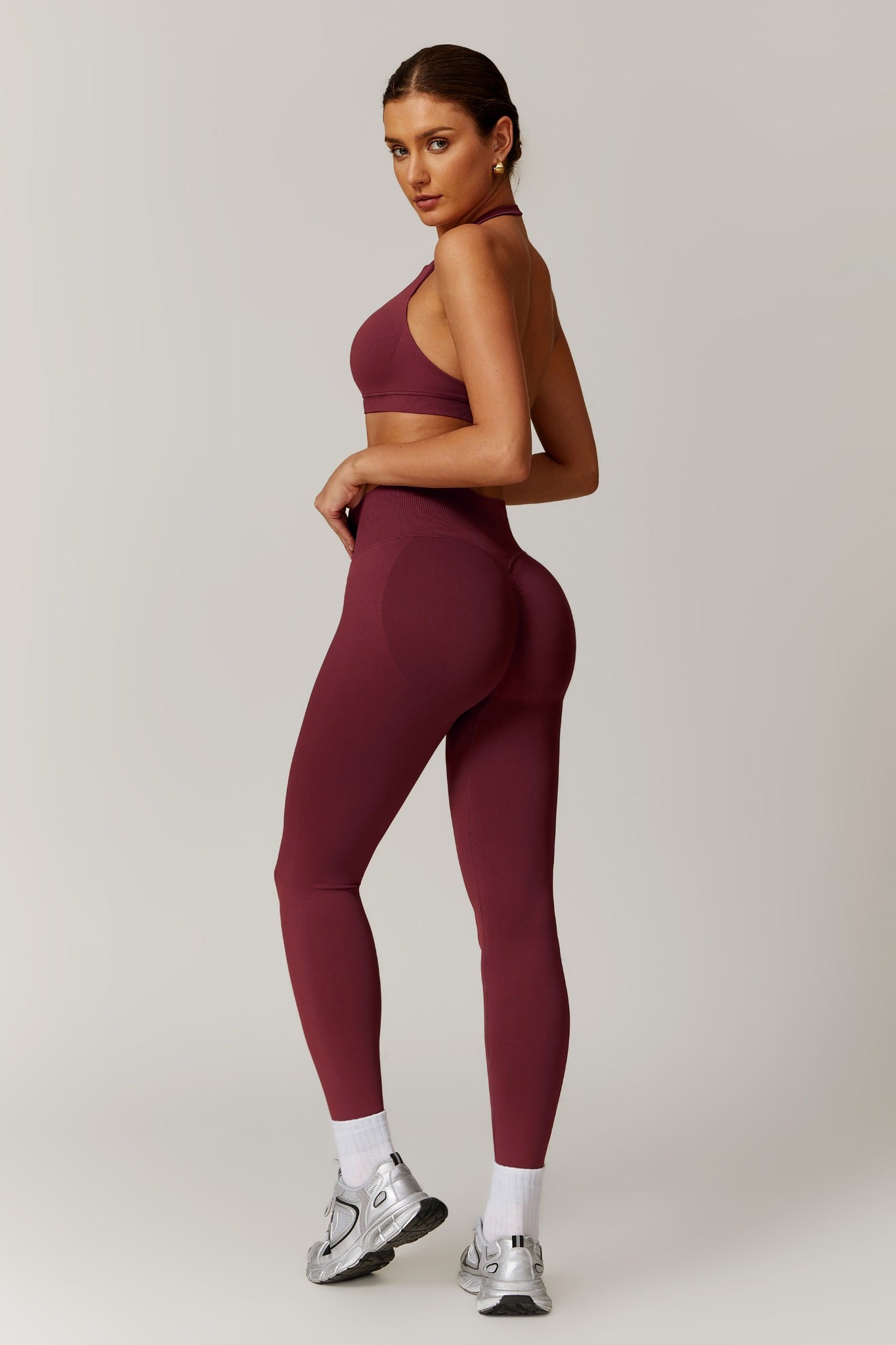 Briana Leggings - Maroon