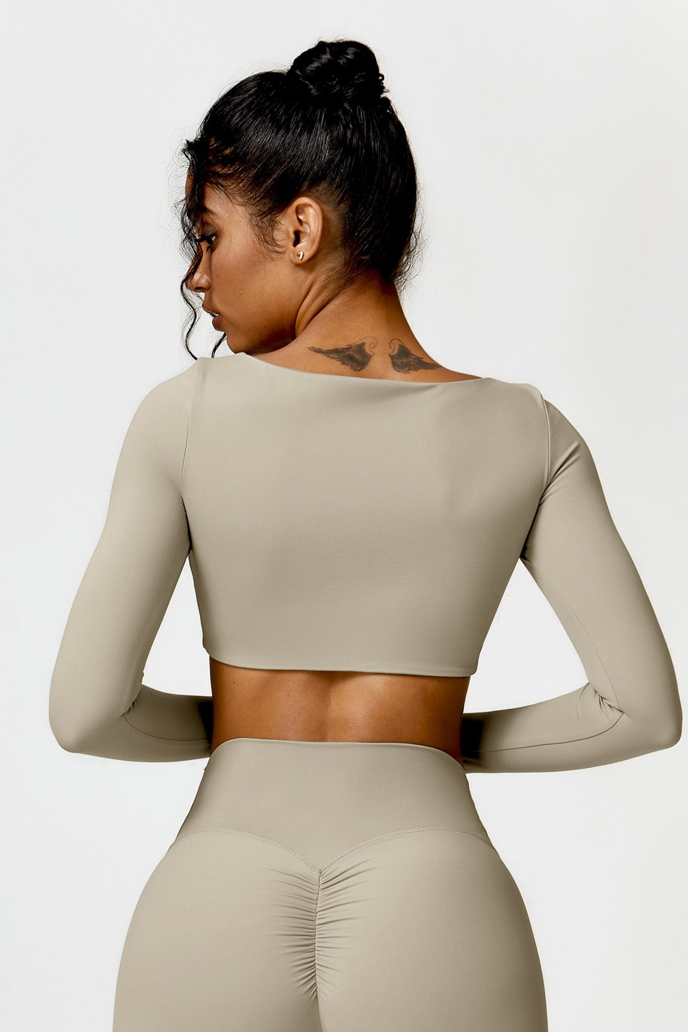 Camila Crop Top - Nude