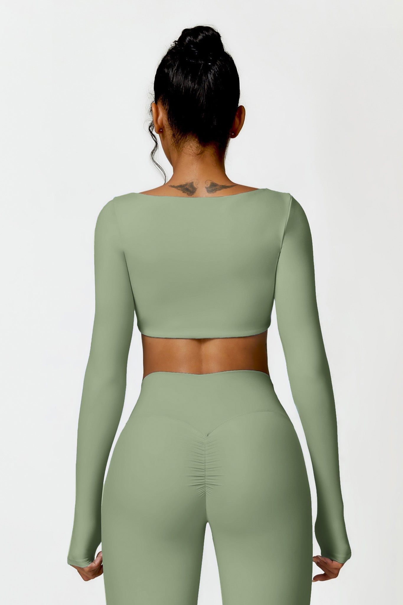 Camila Crop Top - Pistachio