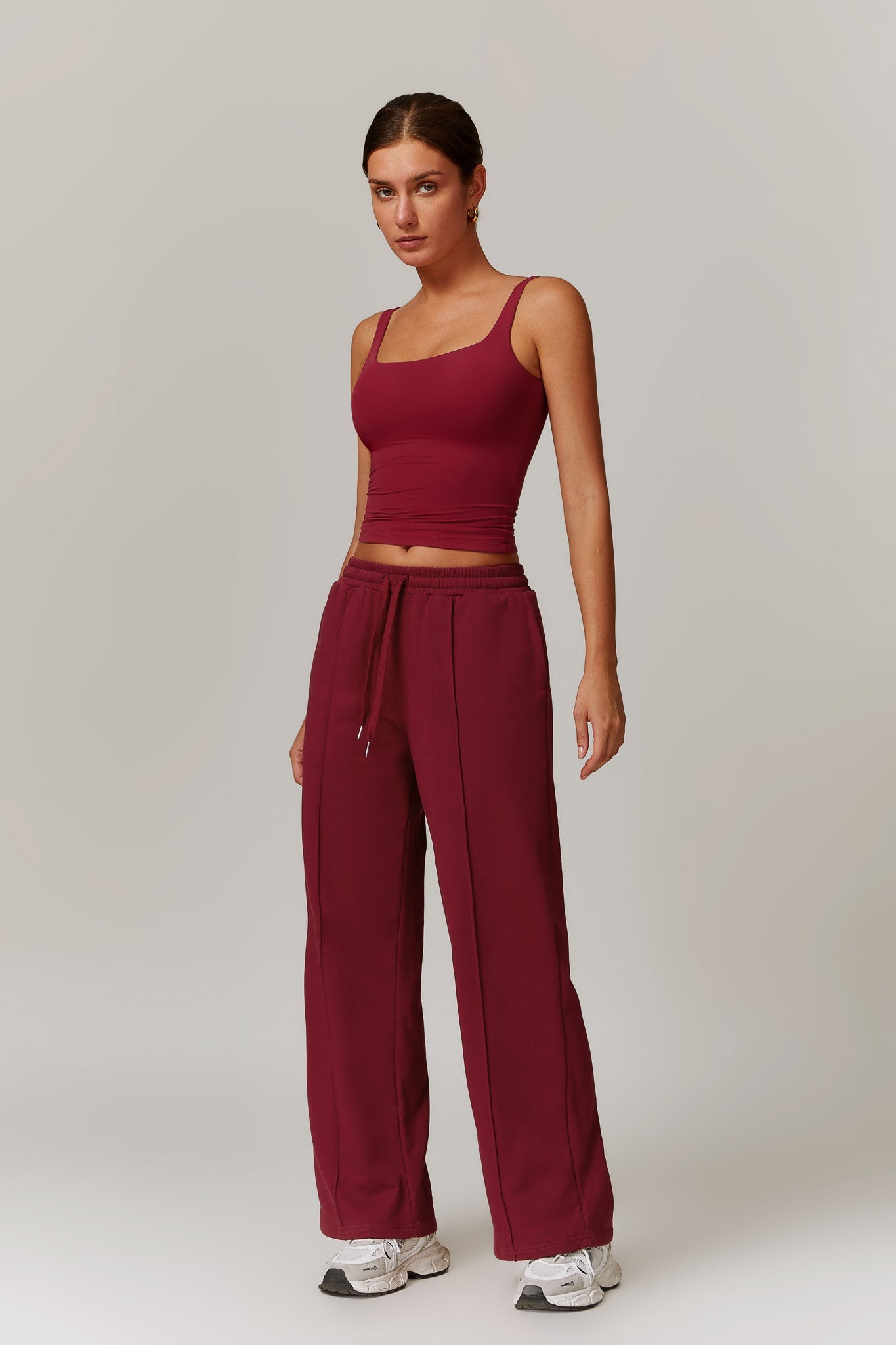 Ellie Sleeveless Top - Maroon