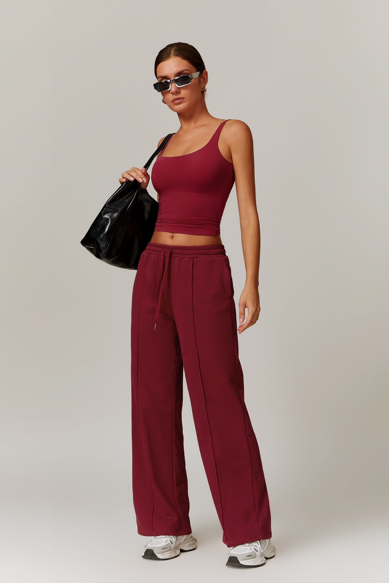 Ellie Sleeveless Top - Maroon