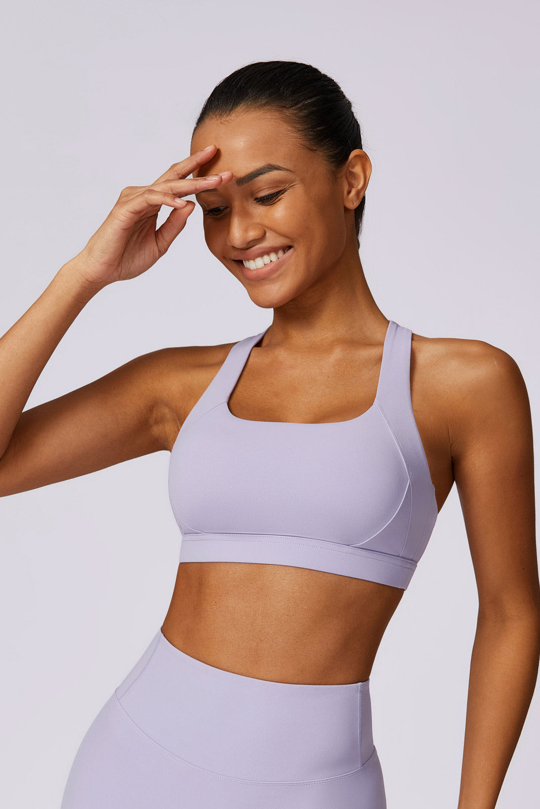 Flex Sports Bra and Leggings Set - Lavender