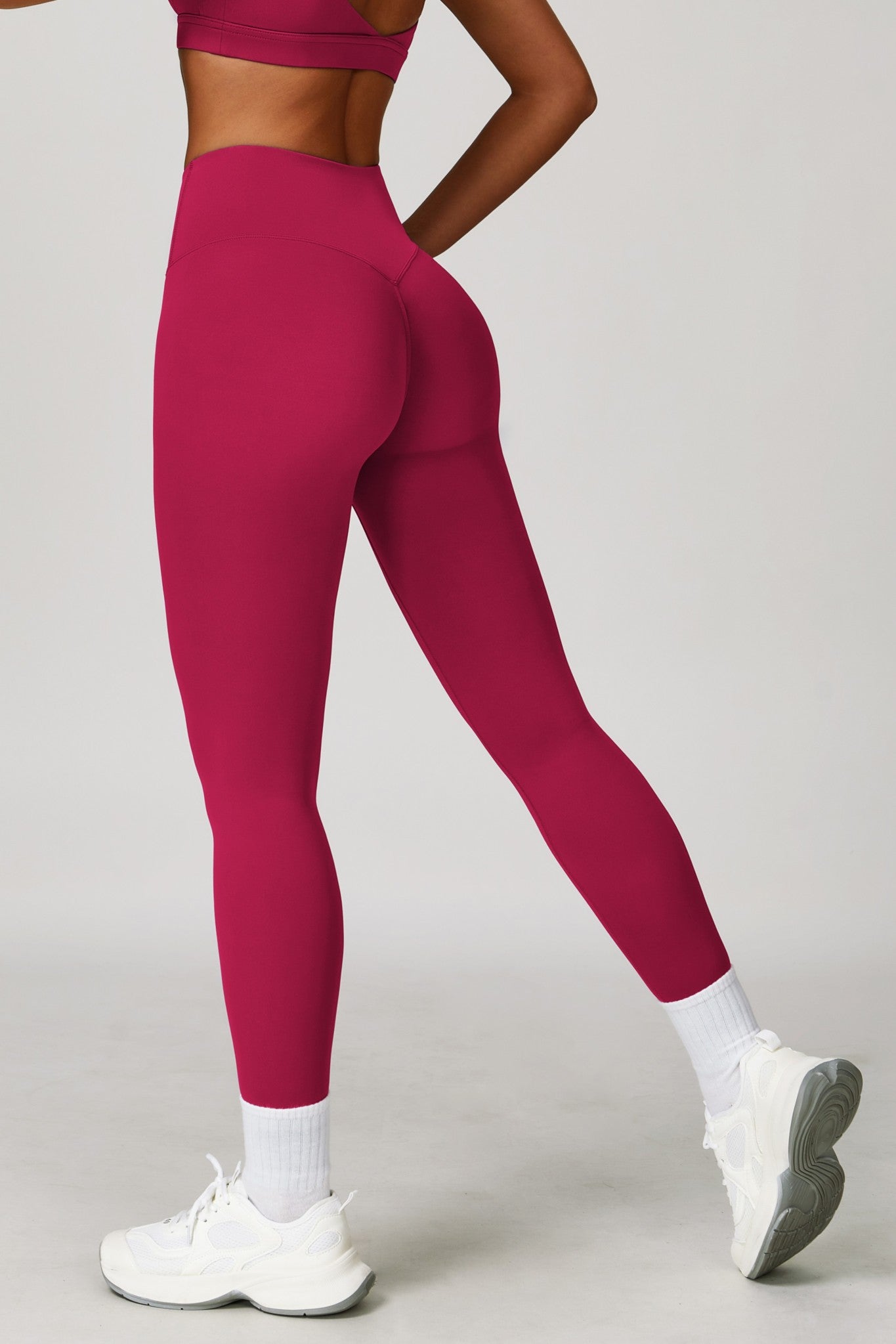 Flex Leggings - Cranberry