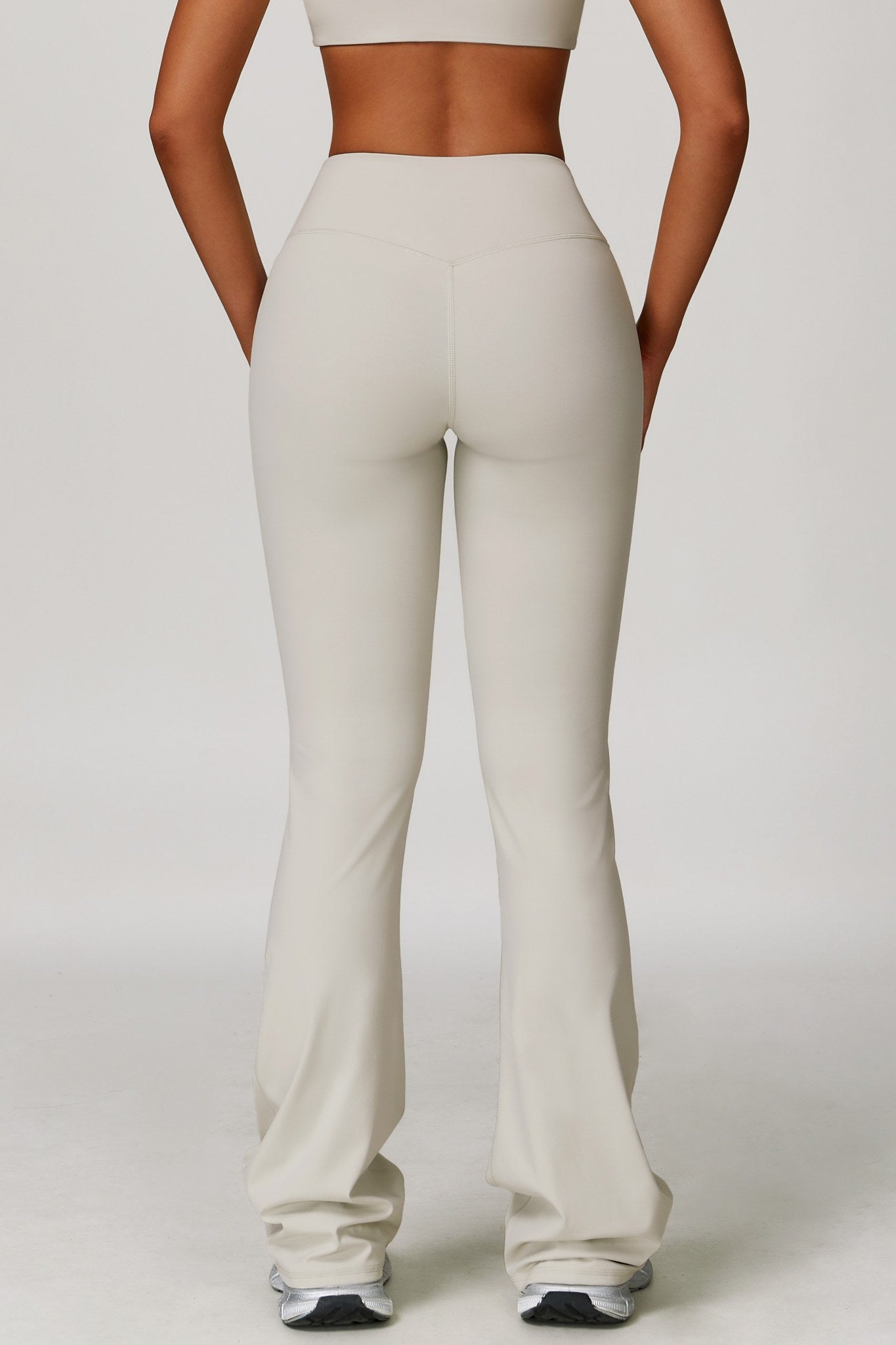 Stacey Flare Leggings - Ivory Clay