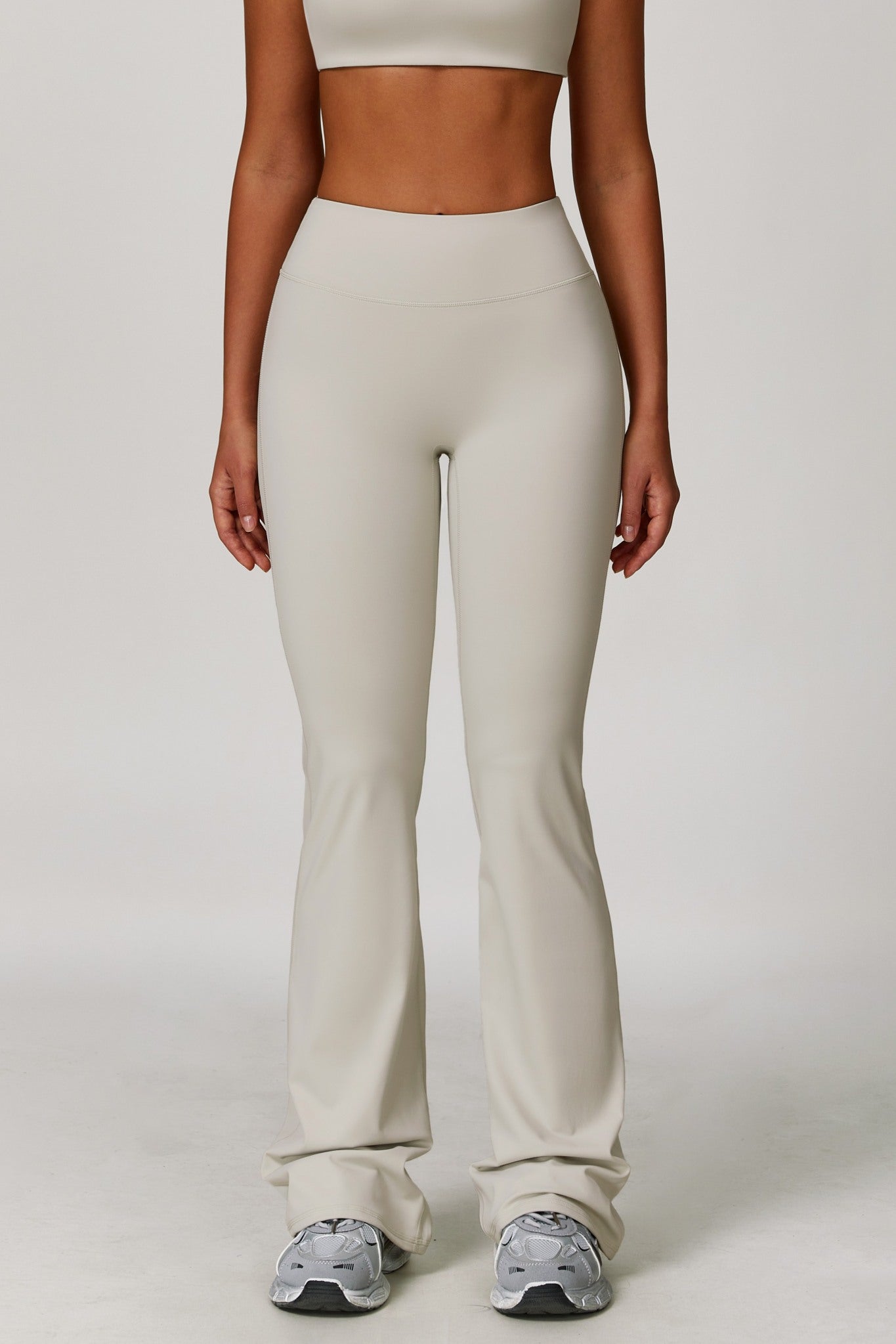 Stacey Flare Leggings - Ivory Clay