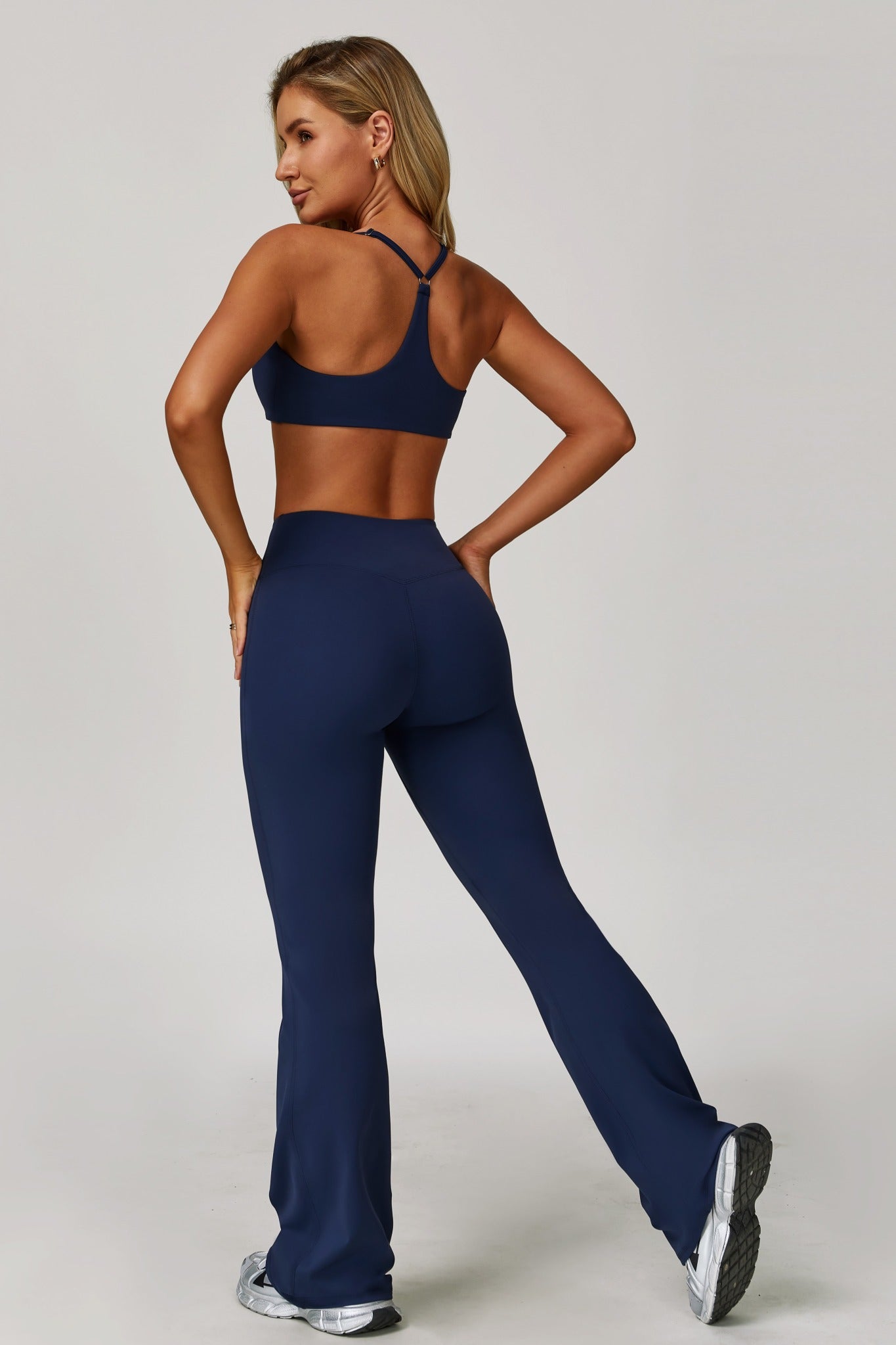 Stacey Flare Leggings - Navy