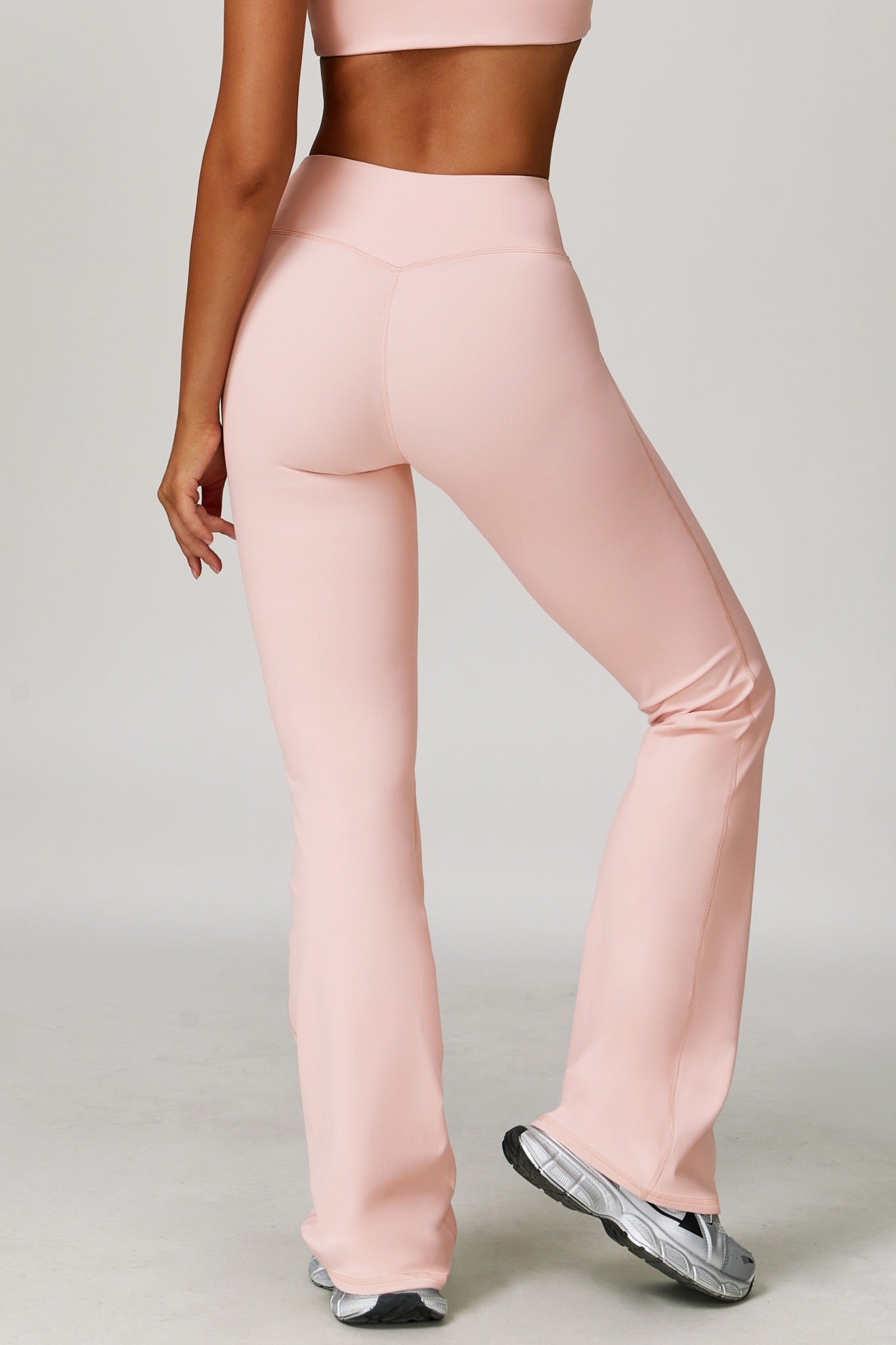 Stacey Flare Leggings - Peach