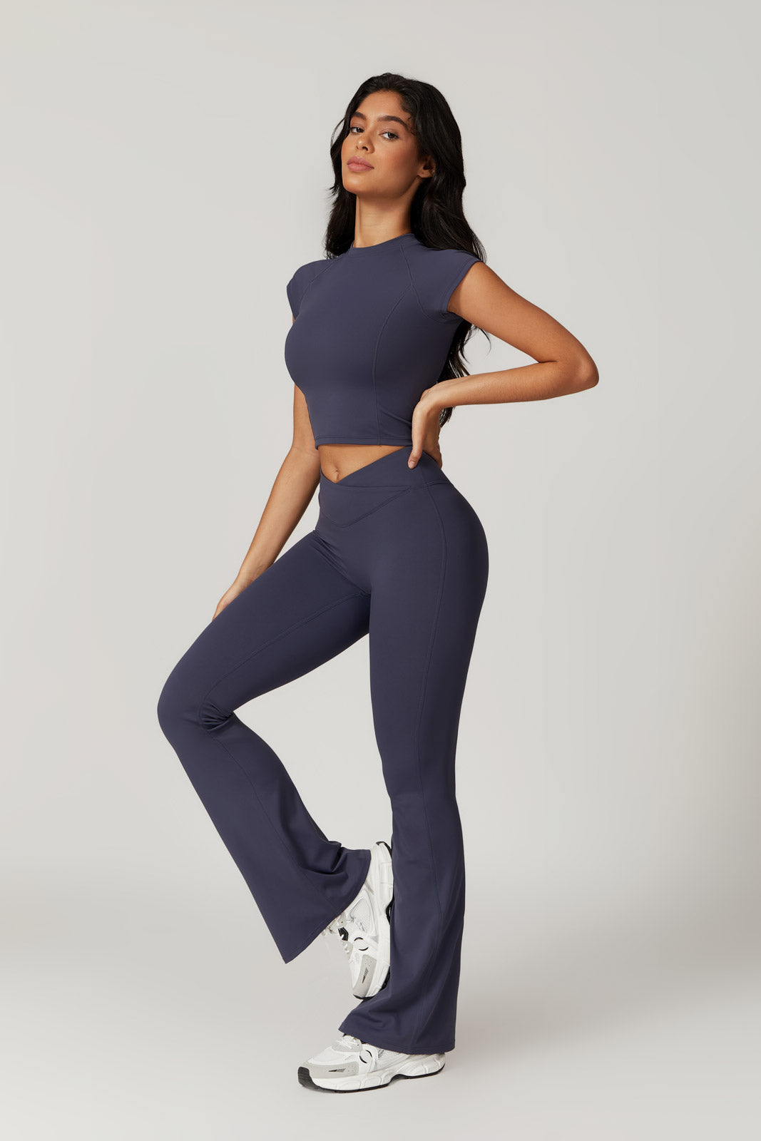 Zoe Top & Leggings Set - Navy