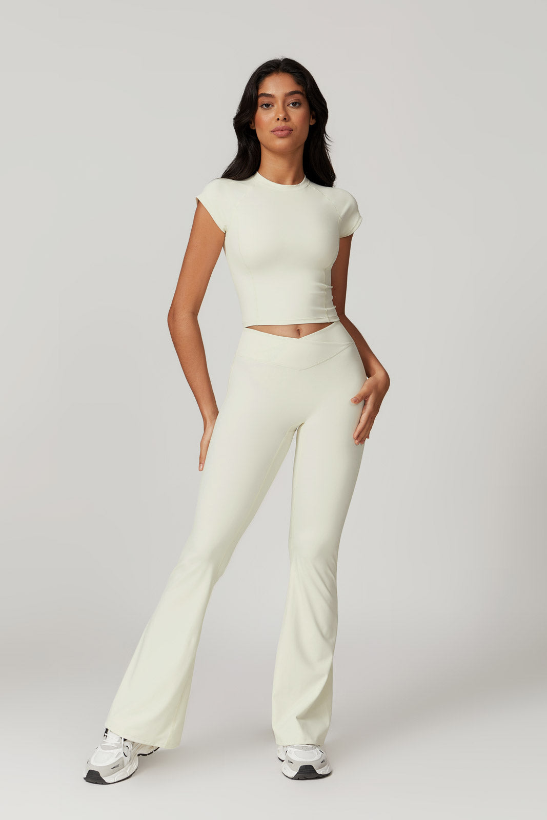 Zoe Top & Leggings Set - Cream