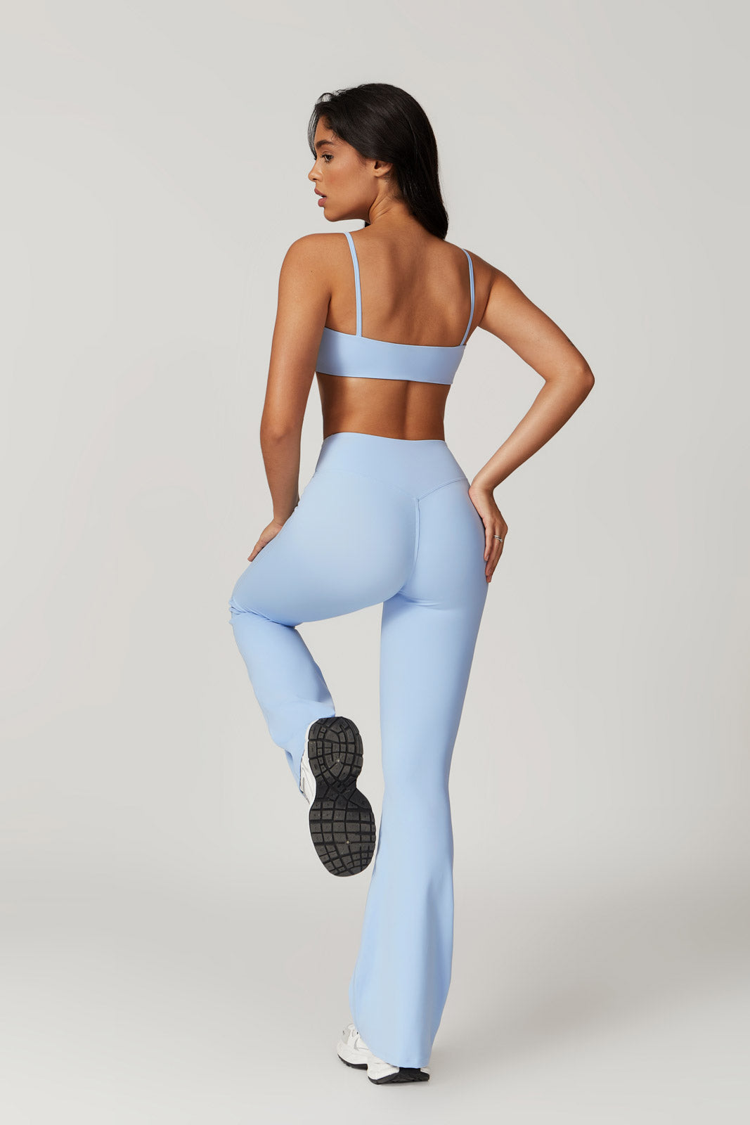 Zoe Sports Bra & Leggings Set- Ice Blue