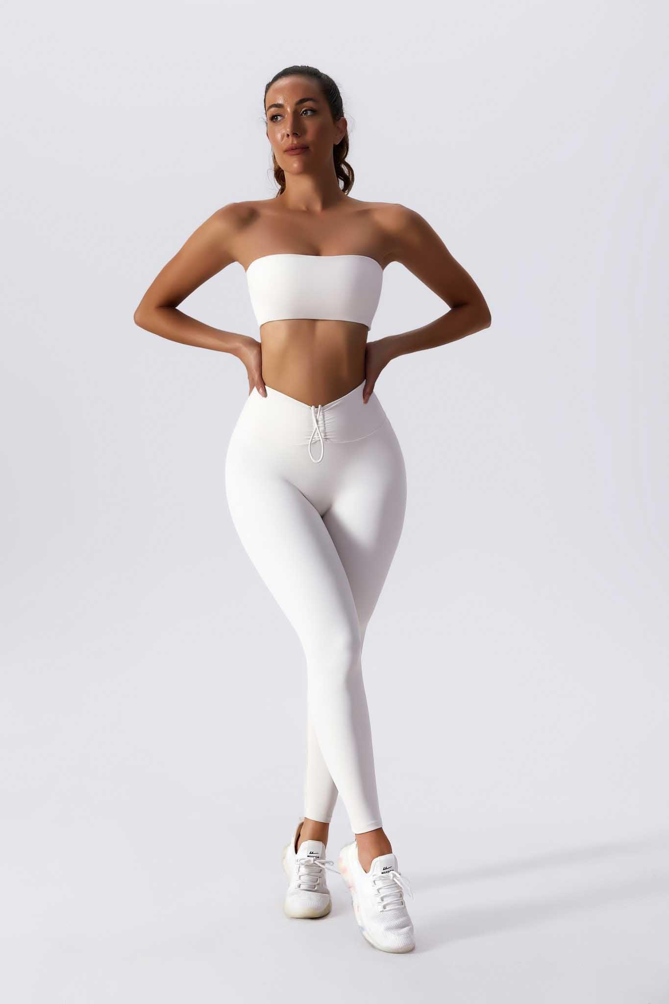 Evangeline Seamless Leggings - Porcelain White