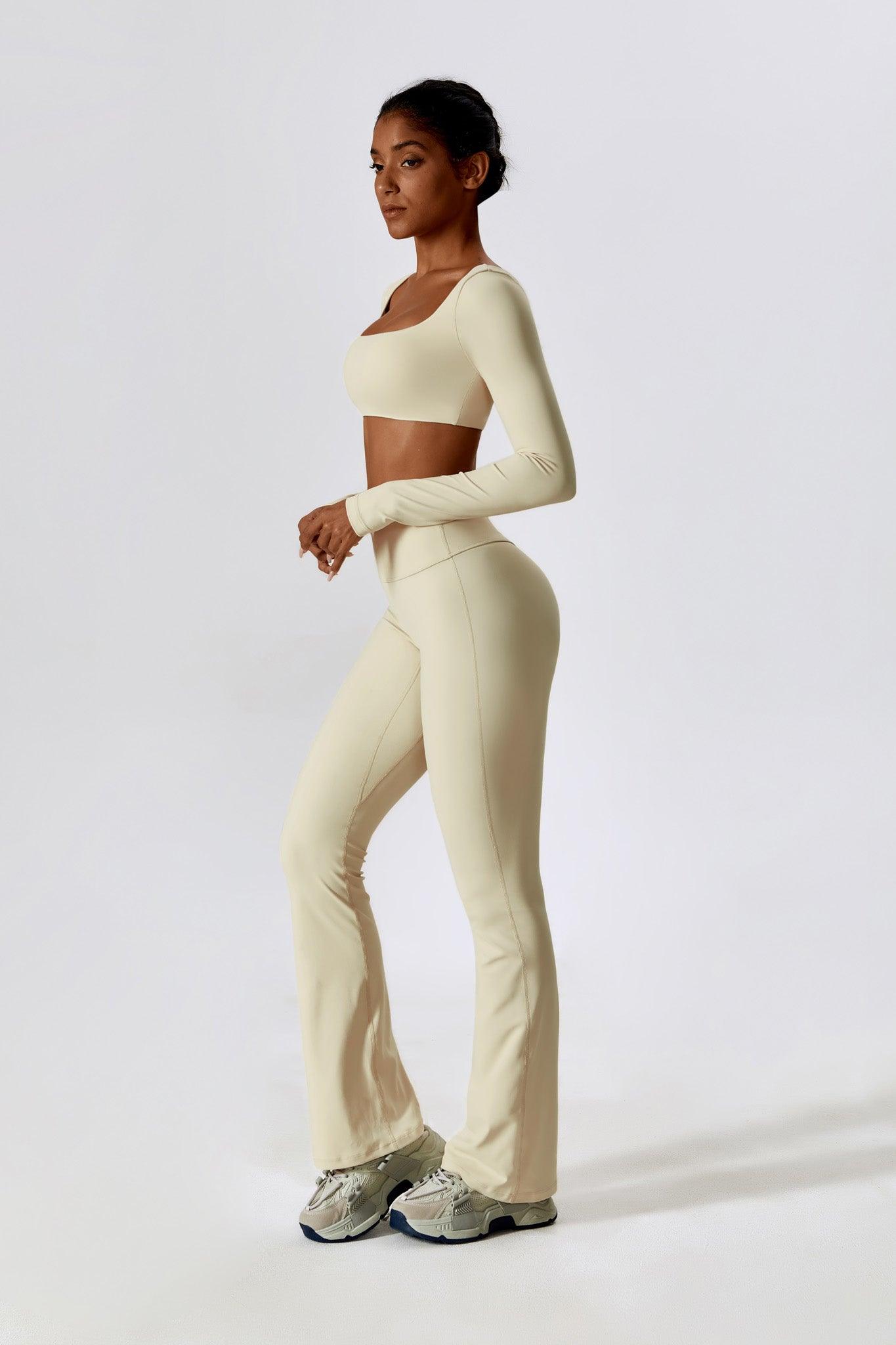 Haven Flare Leggings - Cream