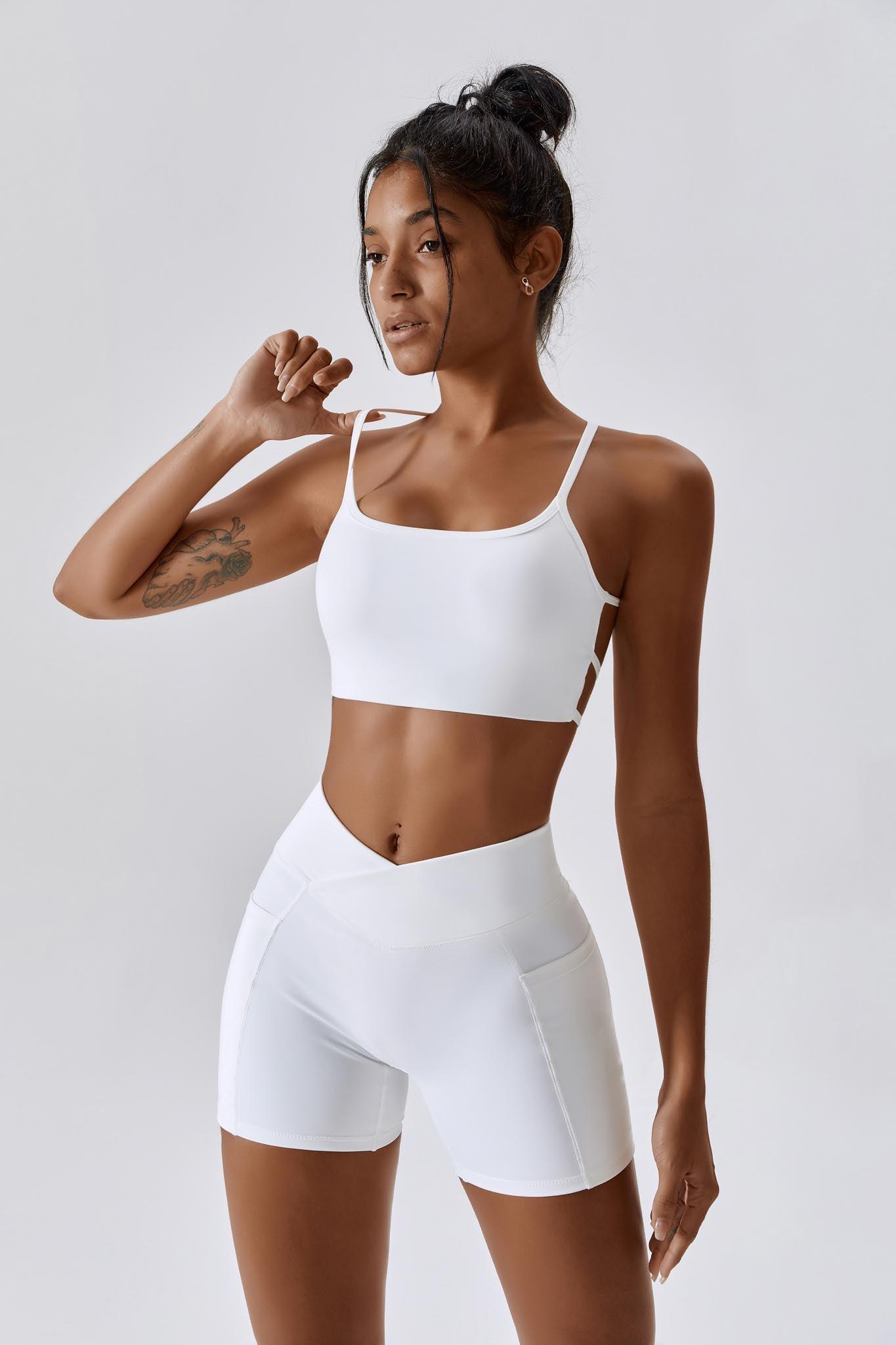 Impulse Focus Sports Bra - White