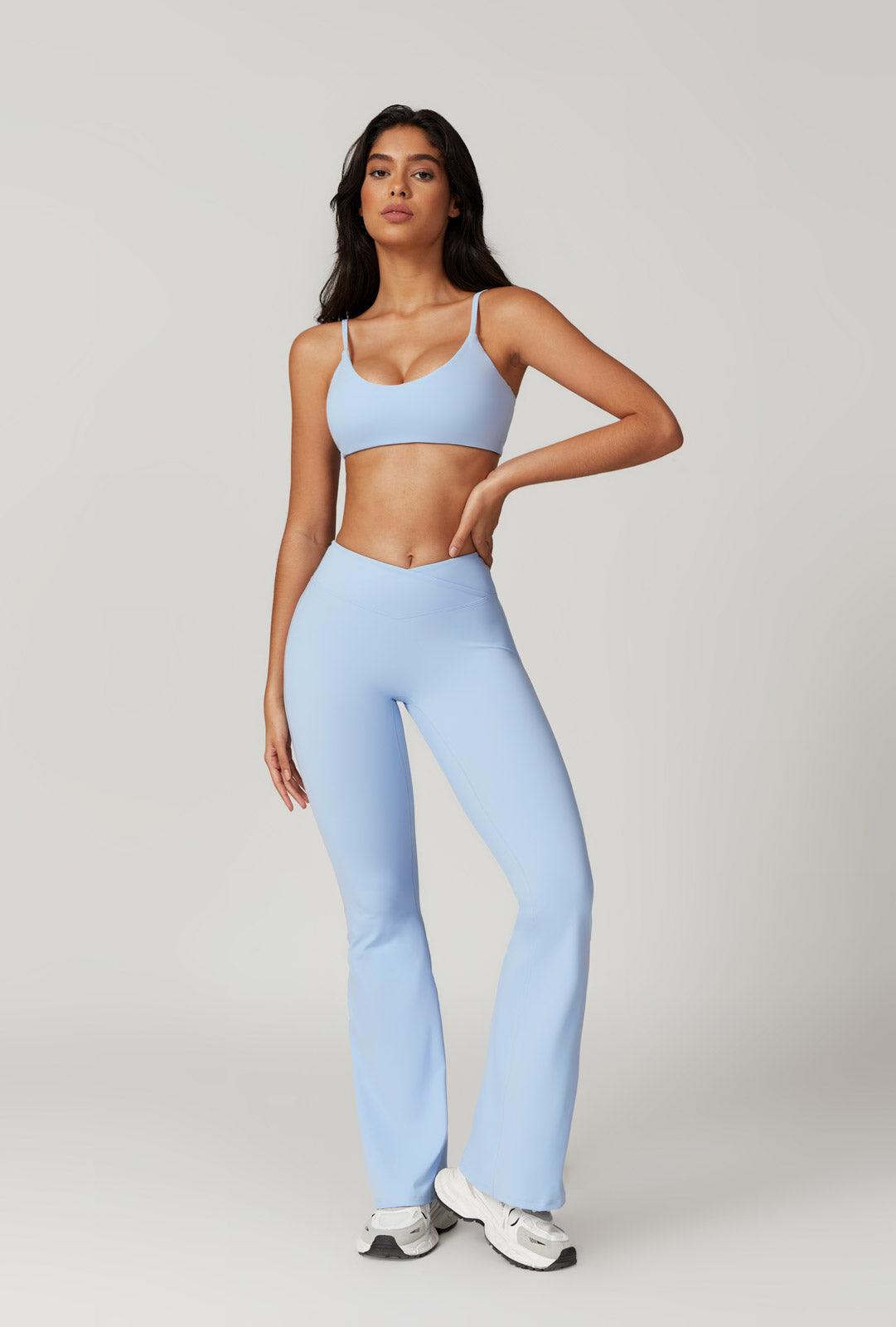 Zoe Flare Leggings - Ice Blue