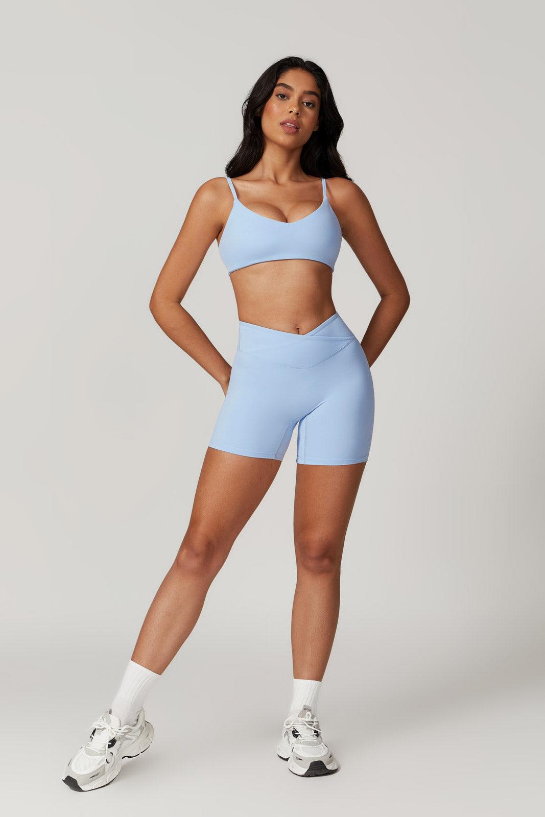 Zoe Sports Bra - Ice Blue